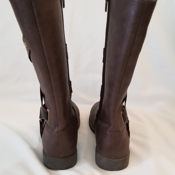 Kenneth Cole Brown Danica Girls Riding Boots Sz 2 - Picture 3 of 8